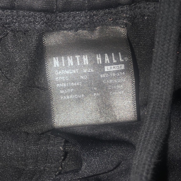 Ninth hall large black joggers with red stripe - Picture 3 of 4